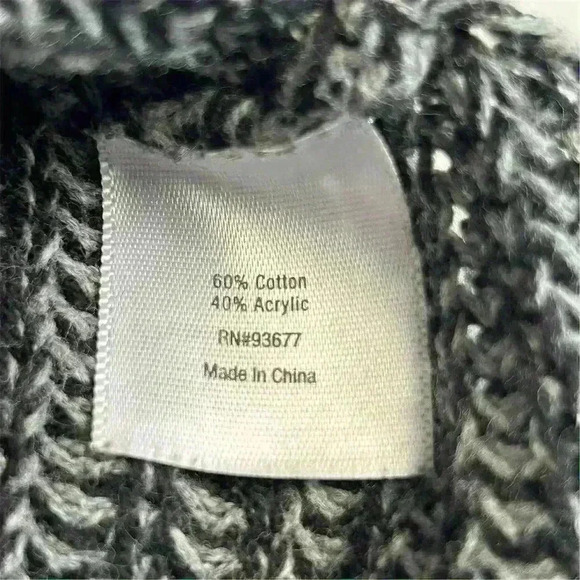 A.n.a Women's black and white Pullover Sweater Size M Casual Knit Solid - Picture 6 of 9